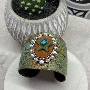 Rustic Metal Cuff Bracelet